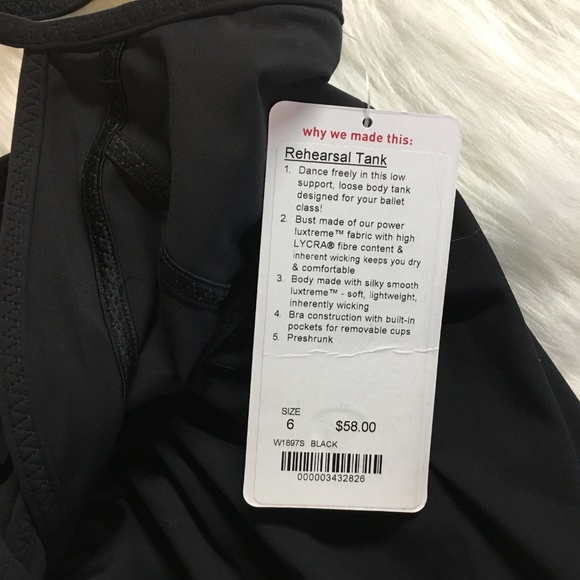 Lululemon Rehearsal Tank Women's size 6 New - Picture 8 of 8
